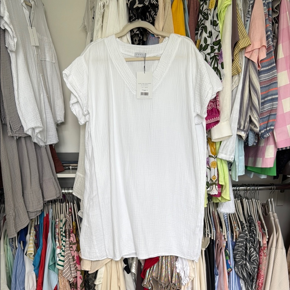 White Oversized Boxy Short Sleeve T-Shirt